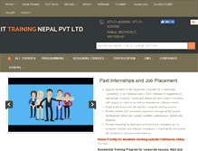 Tablet Screenshot of ittrainingnepal.com